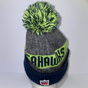 New Era Seattle Seahawks Pom Beanie Wool Insulated