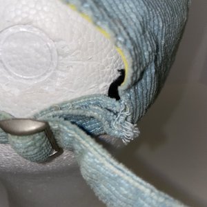 My Neighbor Totoro Corduroy Baseball Cap Teal and Yellow