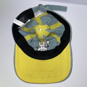 My Neighbor Totoro Corduroy Baseball Cap Teal and Yellow
