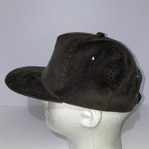 Vintage Corduroy Camel Styles Baseball Cap Black and Teal