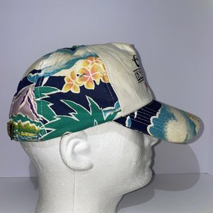 Coors Extra Gold Draft Baseball Cap Vintage Floral Hawaiian