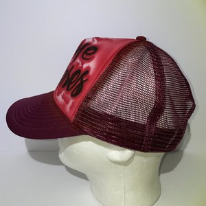 Goodbye Horses Air Brush Trucker Hat Maroon