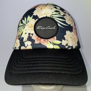 Rip Curl Low Profile Trucker Hat Black Floral