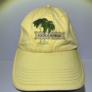 Columbia Palm Tree and Martini Yellow Vintage Dad Hat
