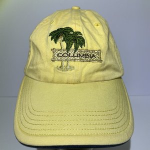 Columbia Palm Tree and Martini Yellow Vintage Dad Hat