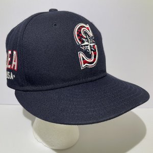 New Era 59Fifty 4th of July Seattle Mariners Baseball Cap Size 6 7/8