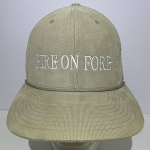 Fire on Fore Portland Baseball Cap Khaki Corduroy