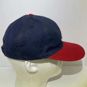 OC Sports Atlanta Braves Baseball Cap Classic Blue and Red