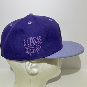 Lids Exclusive Black Panther Baseball Cap Size 7 1/2 Triple Purple