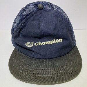 Vintage Champion Trucker Hat Blue Made in USA