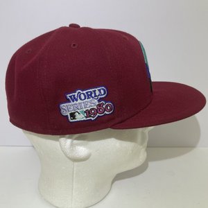 New Era Polar Lights Cooperstown 1980 Patch Phillies 59Fifty Cap Size 7 1/2