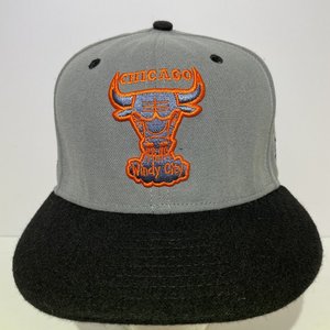 New Era 6x Championships Patch Chicago Bulls Hardwood Orange 9Fifty Snapback Cap