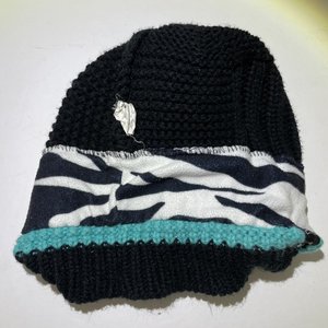 Fox Racing Knit Animal Print Pom-Pom Beanie