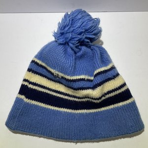 Meister Vintage Wool Pom Beanie Baby Blue Striped