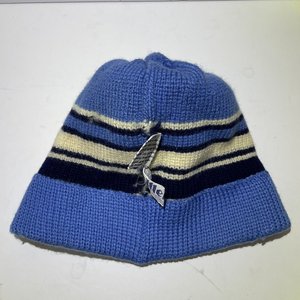 Meister Vintage Wool Pom Beanie Baby Blue Striped