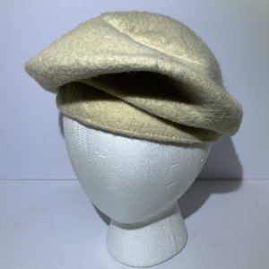 Antique Wool Cloche Hat Size 6 1/2