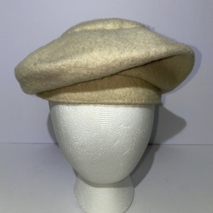Antique Wool Cloche Hat Size 6 1/2