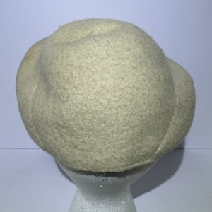 Antique Wool Cloche Hat Size 6 1/2