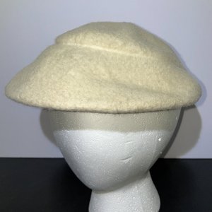 Antique Wool Cloche Hat Size 6 1/2