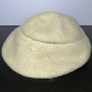 Antique Wool Cloche Hat Size 6 1/2