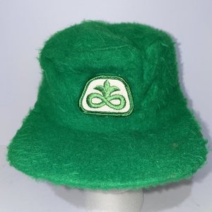 DuPont Pioneer Seed Fuzzy Quilted Vintage Baseball Cap Ear Flap