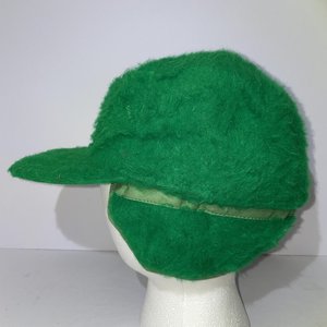 DuPont Pioneer Seed Fuzzy Quilted Vintage Baseball Cap Ear Flap