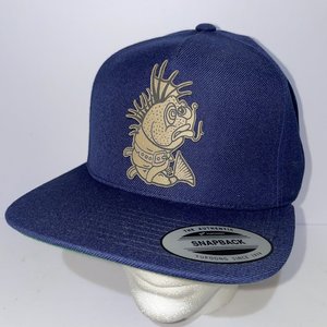 The Classics Straight Jacket Crazy Fish Snapback Blue Wool