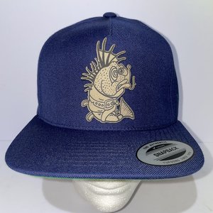 The Classics Straight Jacket Crazy Fish Snapback Blue Wool