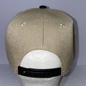 Findlay Force Brown Wood Badge Round Snapback Cap