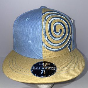 Candy Grind Steel Fitted Baseball Cap Size 7 1/2 Baby Blue