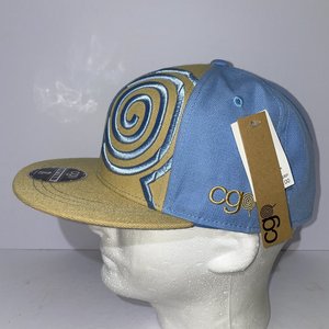 Candy Grind Steel Fitted Baseball Cap Size 7 1/2 Baby Blue