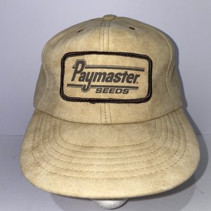 Paramount Paymaster Seeds Vintage Baseball Cap Brown Quilted USA