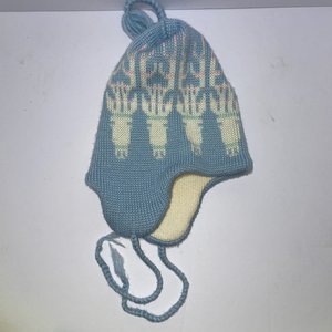Smiley Baby Baby Blue Vintage Wool Ski-Cap Size M Made in USA