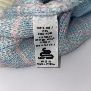 Smiley Baby Baby Blue Vintage Wool Ski-Cap Size M Made in USA