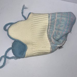 Smiley Baby Baby Blue Vintage Wool Ski-Cap Size M Made in USA