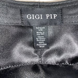 Gigi Pip Gray Australian Wool Wide Brim Sun Hat Size 6 5/8