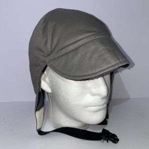 Wigwam Flannel Vintage Gray Water Resistant Trapper Baseball Cap Size M