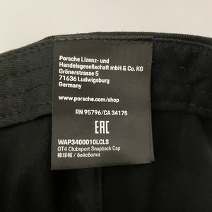 Porsche GT4 Clubsport Yellow & Black Snapback Cap