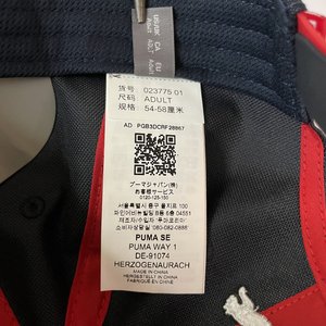 PUMA Red Bull F1 Racing Verstappen 2021 Snapback Cap