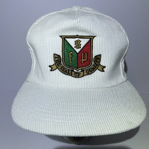 Stanislaus Food Products White Corduroy Vintage Snapback Cap