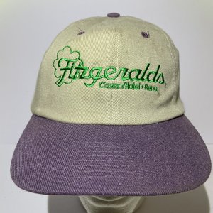 Fitzgeralds Casino Reno Purple Vintage Blockhead Baseball Cap