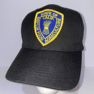 State of California Dept. of Food Agriculture Black Vintage Snapback Cap