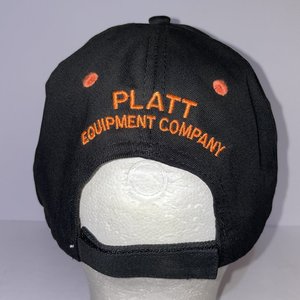 Kubota Platt Equipment Black & Orange Baseball Cap