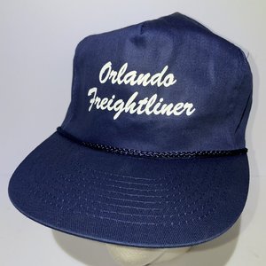 Orlando Freightliner Trucks Blue Vintage Drawstring Blockhead Cap