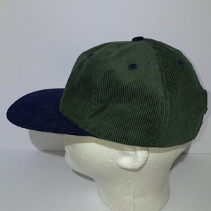 Santa Cruz Scratched Hand Corduroy Green & Blue Snapback Cap