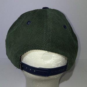 Santa Cruz Scratched Hand Corduroy Green & Blue Snapback Cap