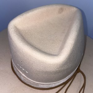 Lack of Color Sandy Brown Australian Wool Fedora Rancher Size 7 1/8