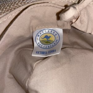 Wallaroo Light Brown Victoria Fedora Hat Size S/M