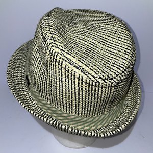 Goorin Bros Green & Yellow Tweed Trilby Size L