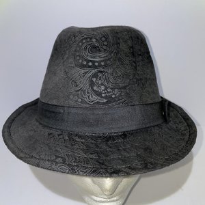 Biltmore Paisley Velour Black Trilby Size XL
